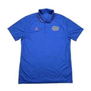 Mens Air Jordan DriFit Florida Gators Polo Medium Blue